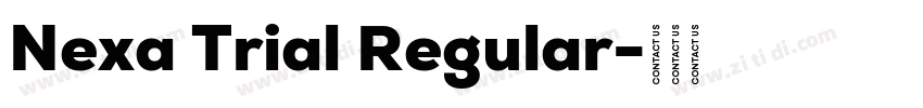 Nexa Trial Regular字体转换
